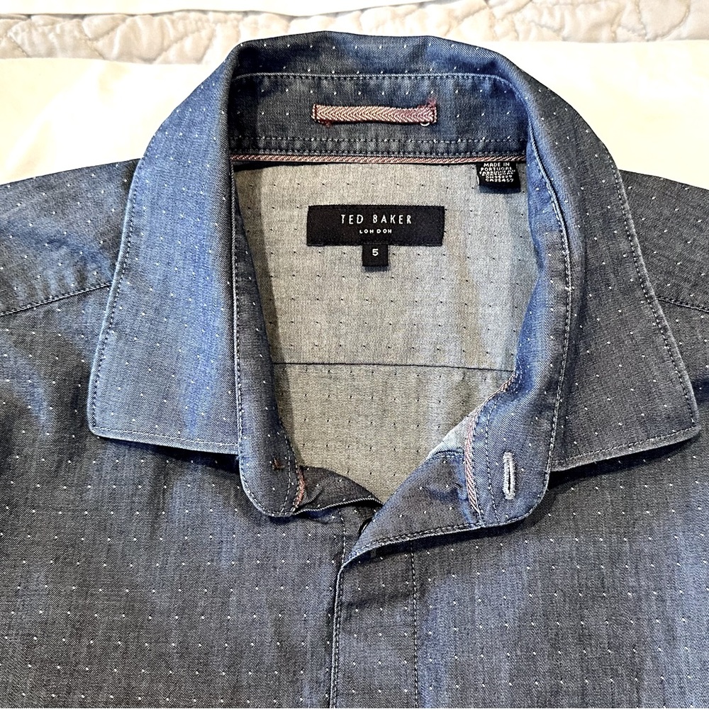 Ted Baker London mens button up - size 5 (xl)